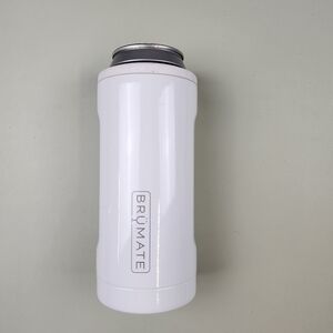 Brumate With Pepsi Engraved White Insulated Skinny Can  Cooler